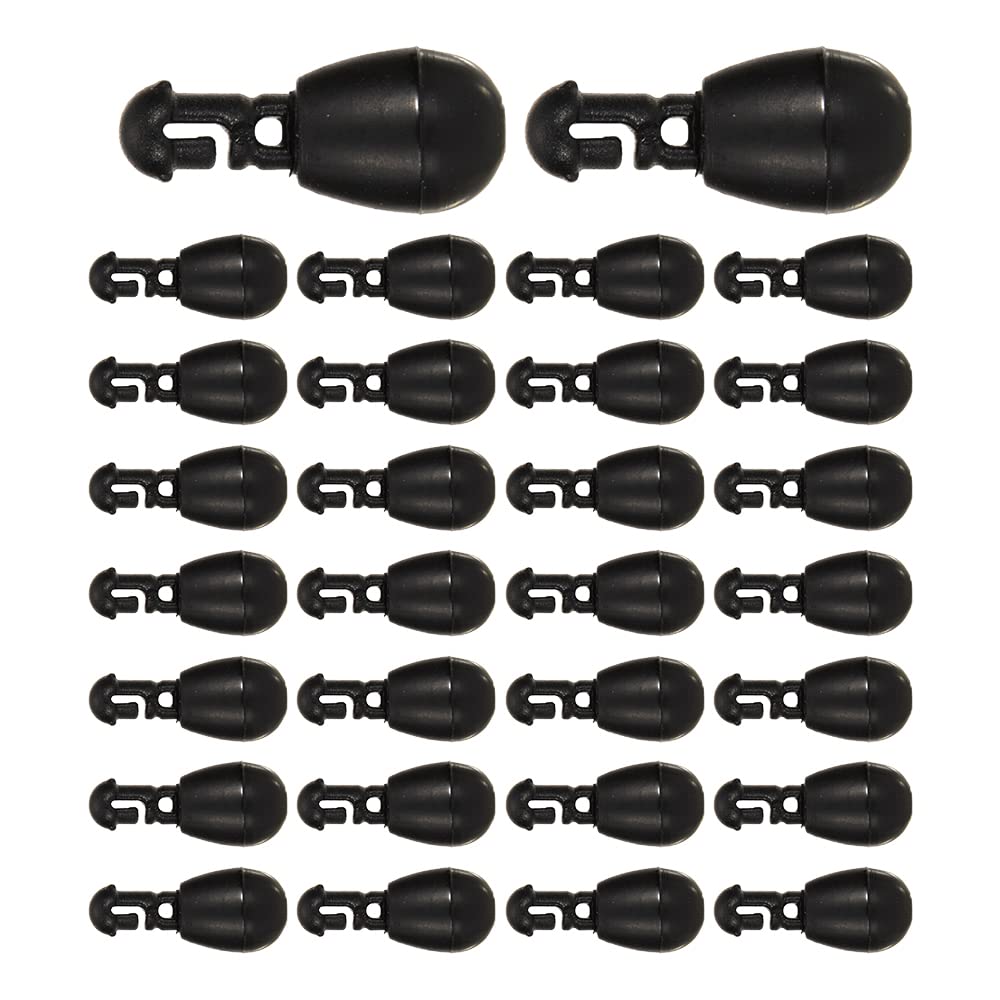 30 Pcs Fishing Snaps Kit Quick Change Bead Fishing Accessories Fishing Hook Links Instantly Shock Bead for Carp, Grass Carp, Crucian