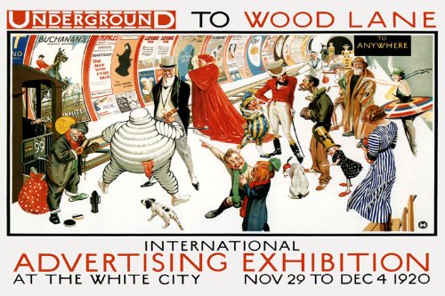 Amazon.co.jp: Underground to木製Lane広告Exhibition 1920