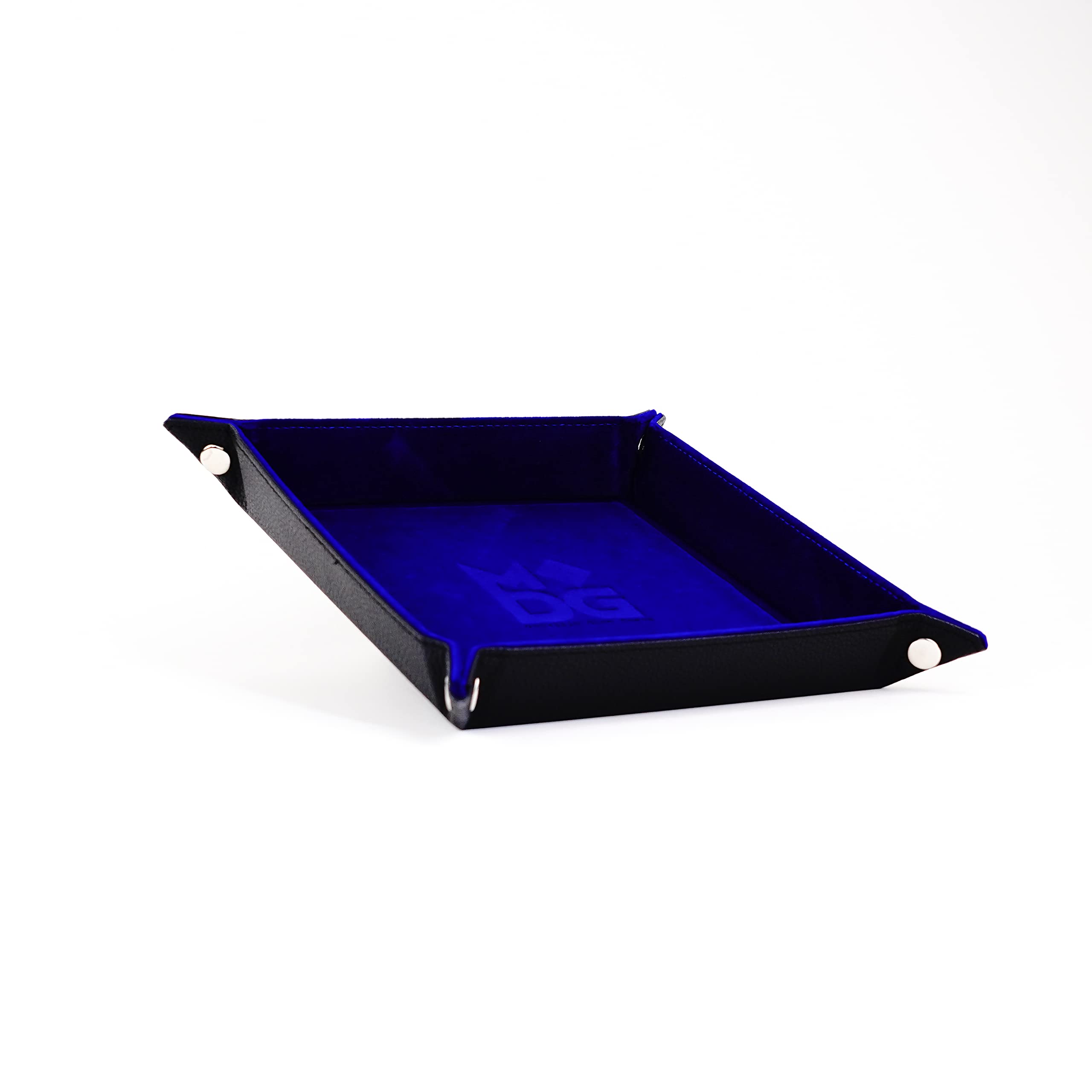 RERIVER Plateau à dés, plateau octogonal en cuir PU doublé de feutre pour jeux de Dungeon Crawler, rouge RERIVER Plateau à dés, plateau octogonal en cuir PU doublé de feutre pour jeux de Dungeon Crawler, rouge