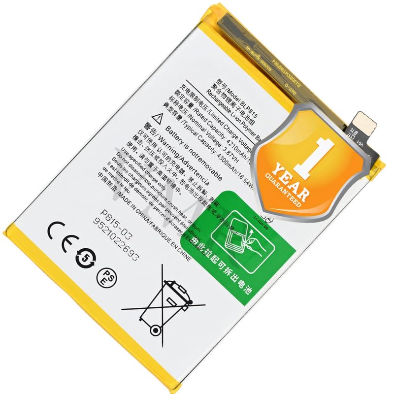 Image of Original BLP815 Battery Compatible for OnePlus Nord N10 5G - (4300mAh) - 1 Year Warranty X2