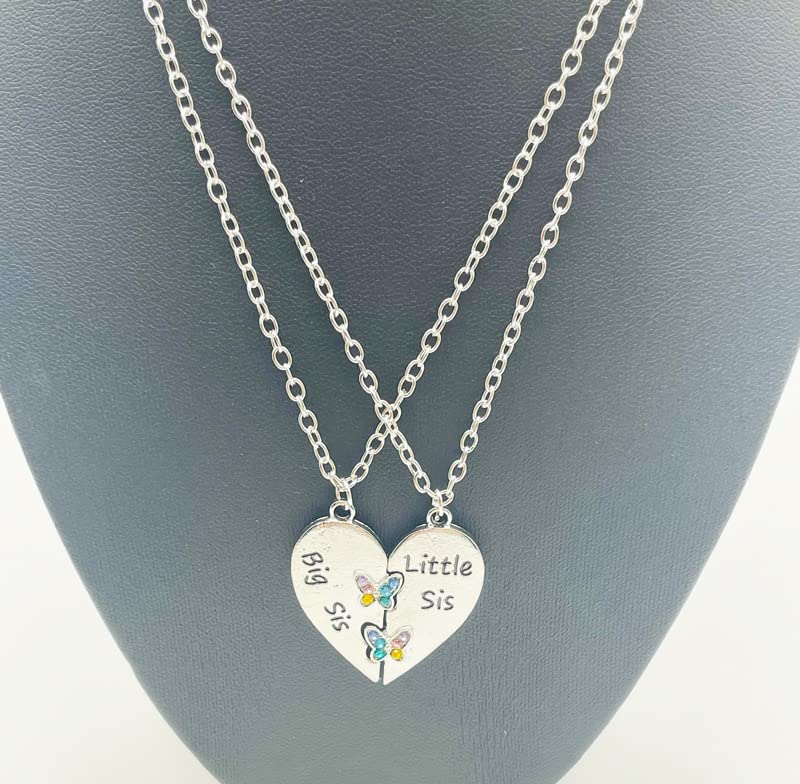 ZAHSY Sisters Necklace for 2 Sisters - Birthday Gifts for Little Sis & Big Sis - Christmas Gifts3