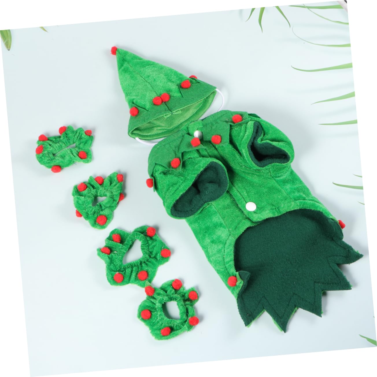 HMJGDHX 2 Set Costume da Animale Domestico di Natale Animale Domestico Mantello Natalizio Accessori per Cuccioli di Cane Costume Cosplay Vestiti da Festa Panno per Cani Abiti da Festa Design Adorabile