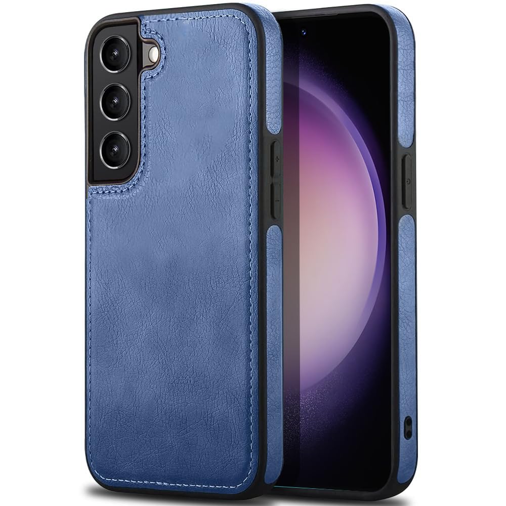 KARWAN®️ Genuine Leather Finish Samsung Galaxy S21 FE Back Cover Case |Shockproof Design |Raised Edges for Camera & Screen Protection |Super Soft - Touch |Leather Case for Samsung Galaxy S21 FE - Blue (B0DDXKK7GC) Amazon Price History, Amazon Price Tracker