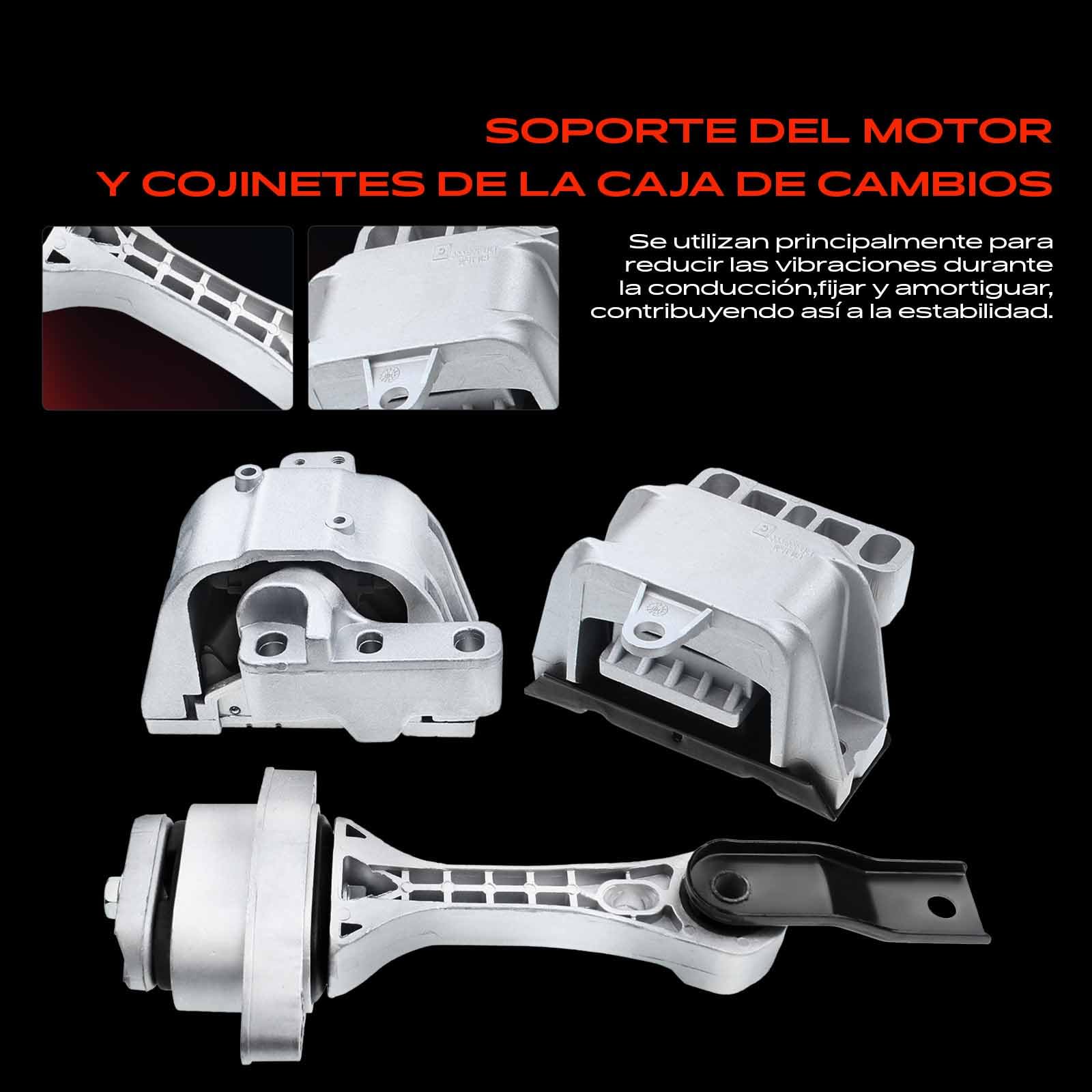 Frankberg 2 soportes de motor + 1 soporte de transmisión | 1J0199262BF; Compatible con: Nuevo Beetle 1C1 9C1, A3 8L1, B.o.r.a 1J2, Golf IV Variante 1J5, O.c.t.a.v.i.a I 1U2
