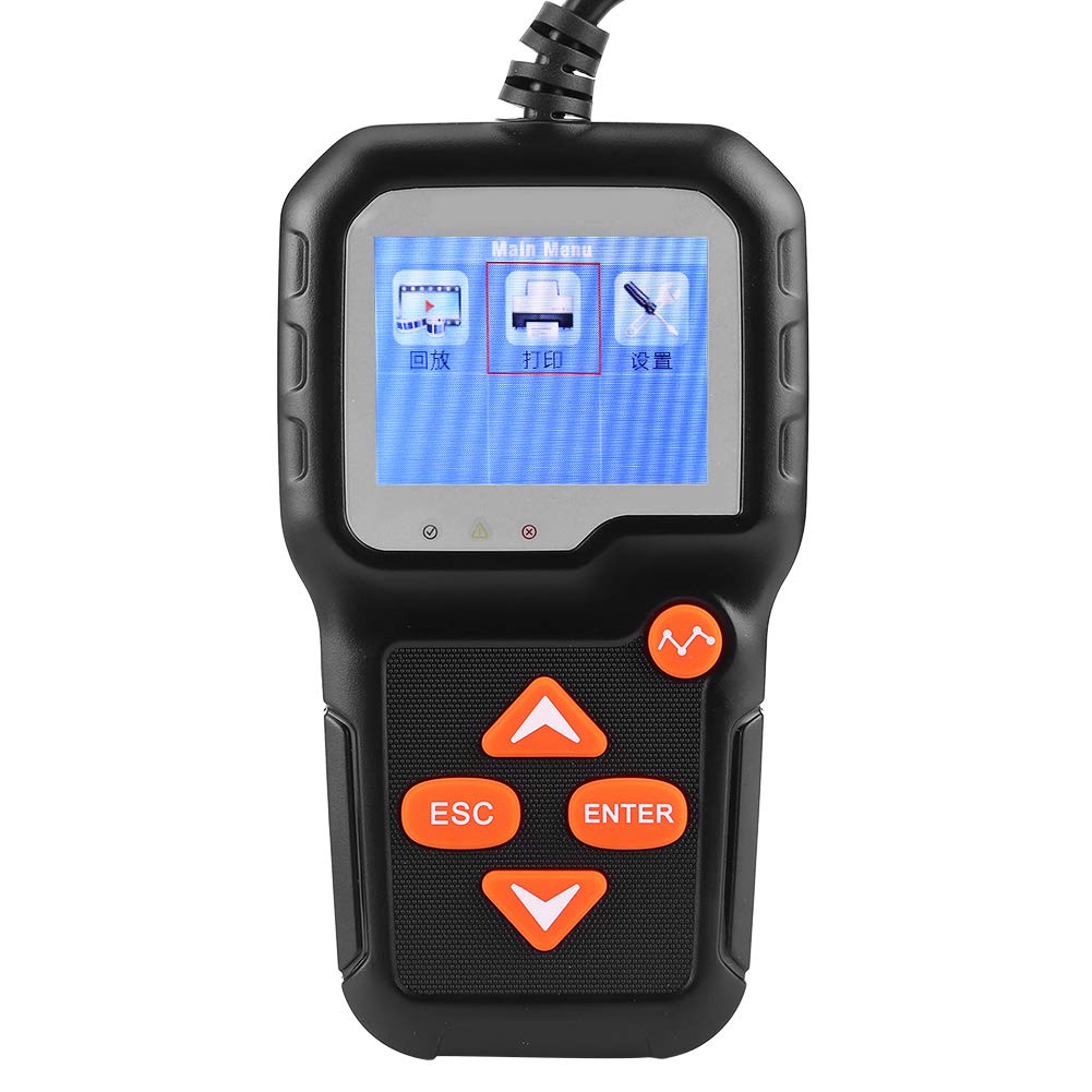 Tester Batteria KW650 per Auto e Moto 6V-12V - Analizzatore di Carico Digitale con Colore S N