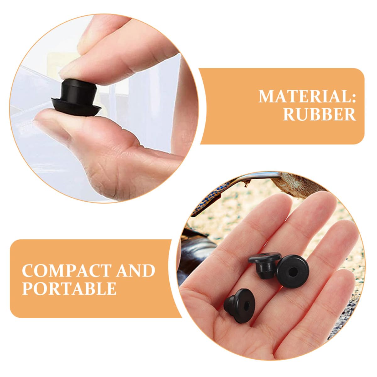 KOMBIUDA 8 Tapones de Goma para Gato Hidráulico de Botella Tapón de Llenado de Aceite 4 Tapones Tipo Copa Sellador de Fugas para Gato de Piso Repuesto Jack Hidráulico