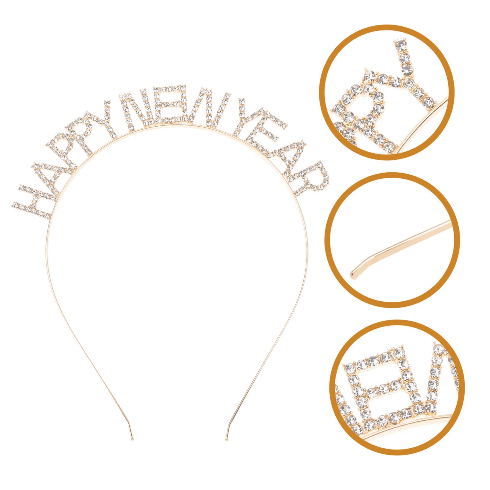 GALPADA Fascia Per Capelli Per Capodanno Accessorio Decorativo Leggero Fascia Per Capelli Riutilizzabile Per Feste e Carnevali Per Cosplay e Eventi