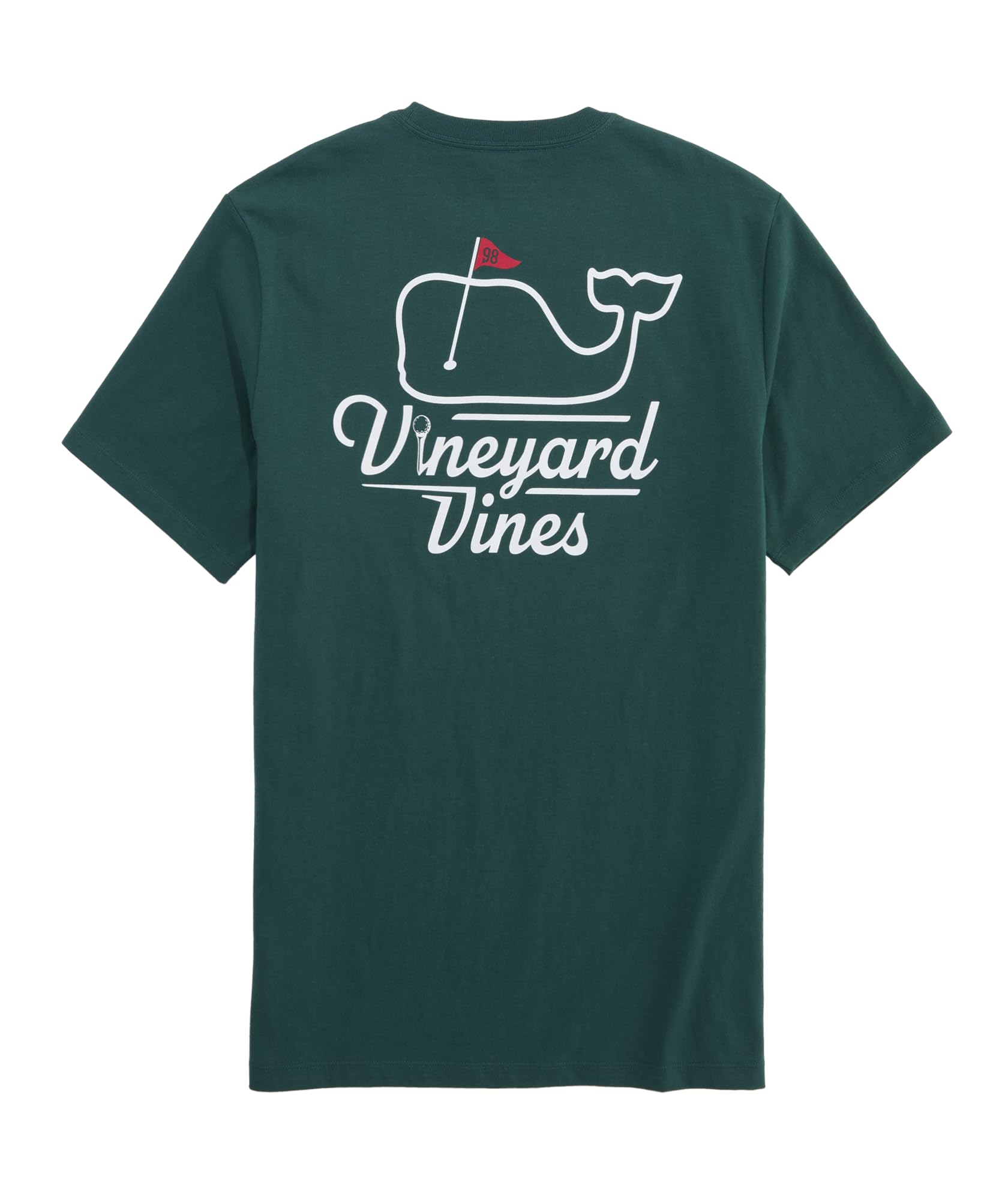 Vineyard Vines Men's Golf Flag Short-Sleeve Tee, Charleston Green, Large