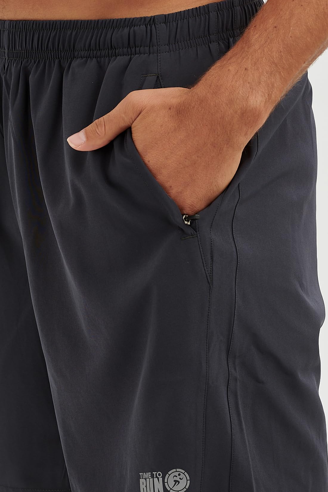 Time To Run Pantaloncini da Uomo Twin Skin 2 in 1 Trail Running/Sport con Tasche