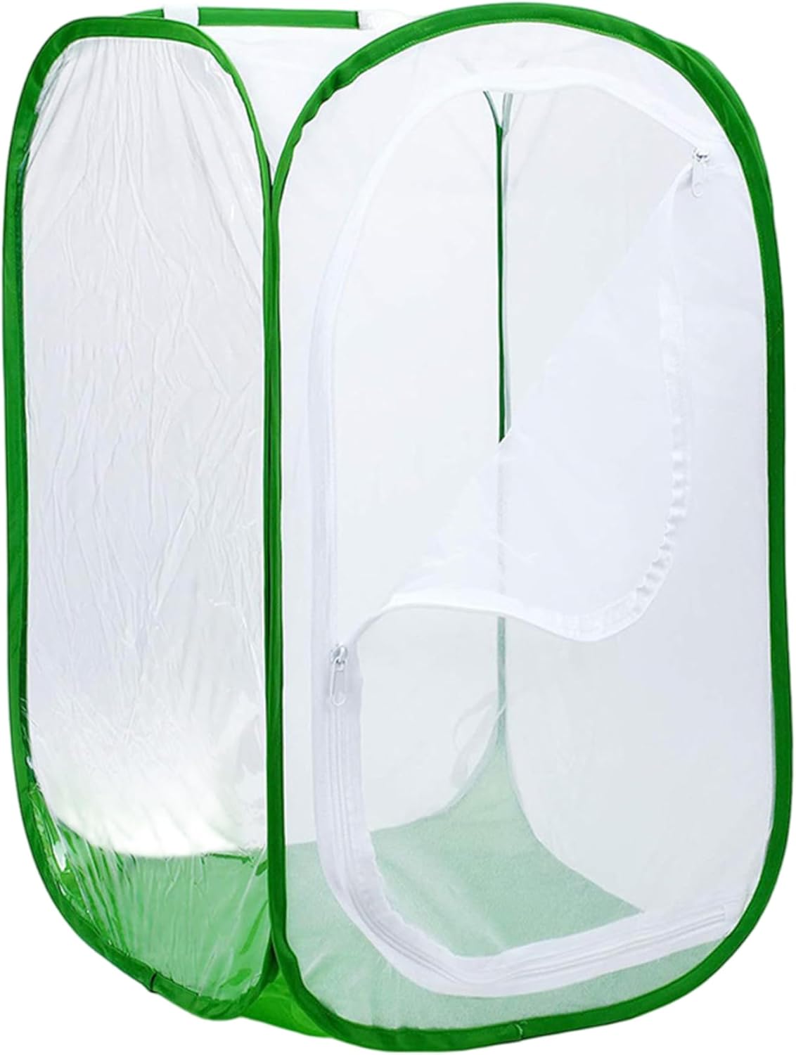 Butterfly Net Cage Butterfly Cage, Ultra Fine Mesh Enclosure Pop-Up Habitat with Zipper, Insect Barrier Plant Tent for Vegetables, Fruits
