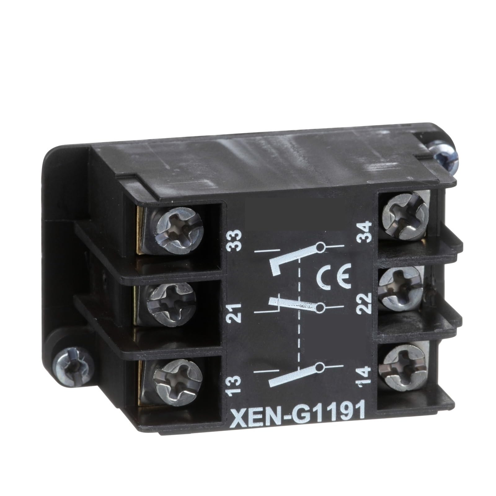 FUYUMIC XENG1191 XAC Pendant Station, contact block, spring return, front mounting, 1 early close NO, 1 NO and 1 NC