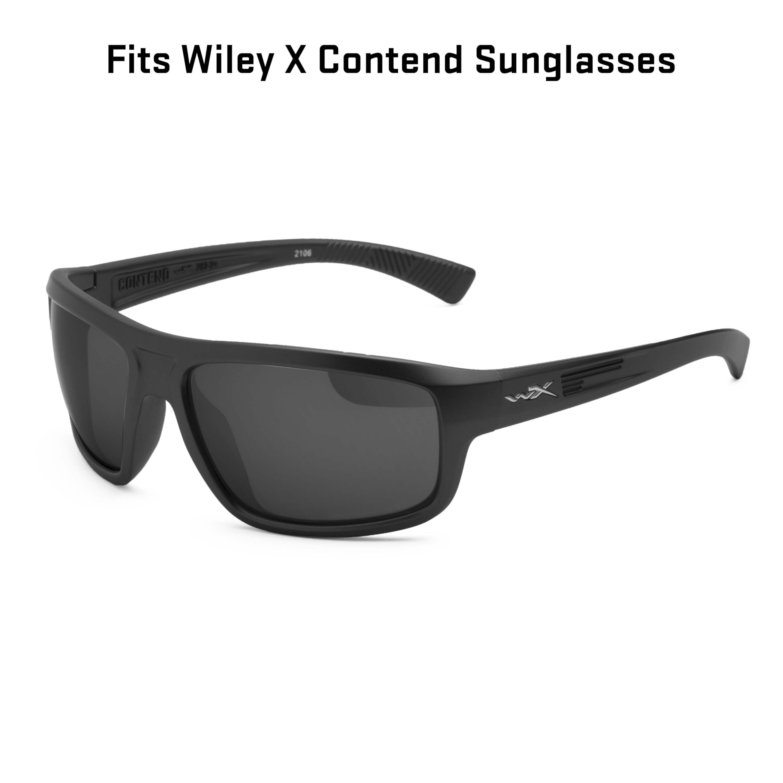 REVANT Lenti di ricambio compatibili con Wiley X Contend | Polarizzato disponibile, Protezione UV 100%, Resistente a urti e graffi, Vestibilità precisa, Correzione ottica