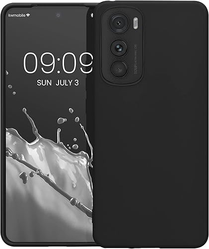 Miniatura 5 de kwmobile Funda compatible con Motorola Edge 30 - Funda protectora de silicona TPU suave y delgada, color negro mate
