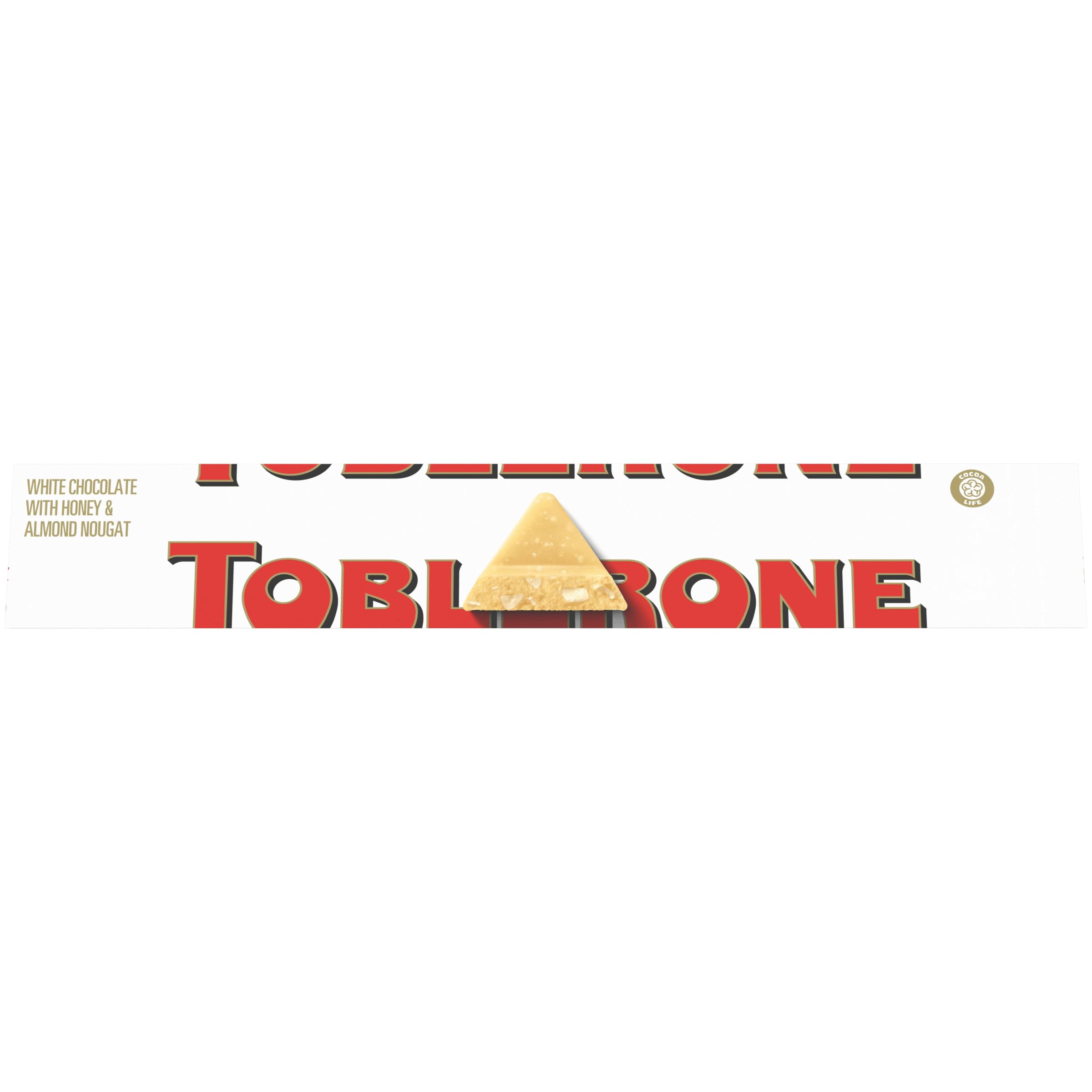 TOBLERONE White Chocolate Bar with Honey and Almond Nougat, 3.52 oz