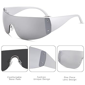 希少✨ FENDI クリアフレーム サングラス FS270 y2k 00s Amazon | Hycredi Y2K サングラス レディース メンズ トレンディ