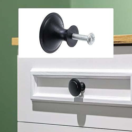 Miniatura 3 de Antrader - Pomos de metal de cabeza redonda, 24 piezas para el cajón de madera, caja de regalo