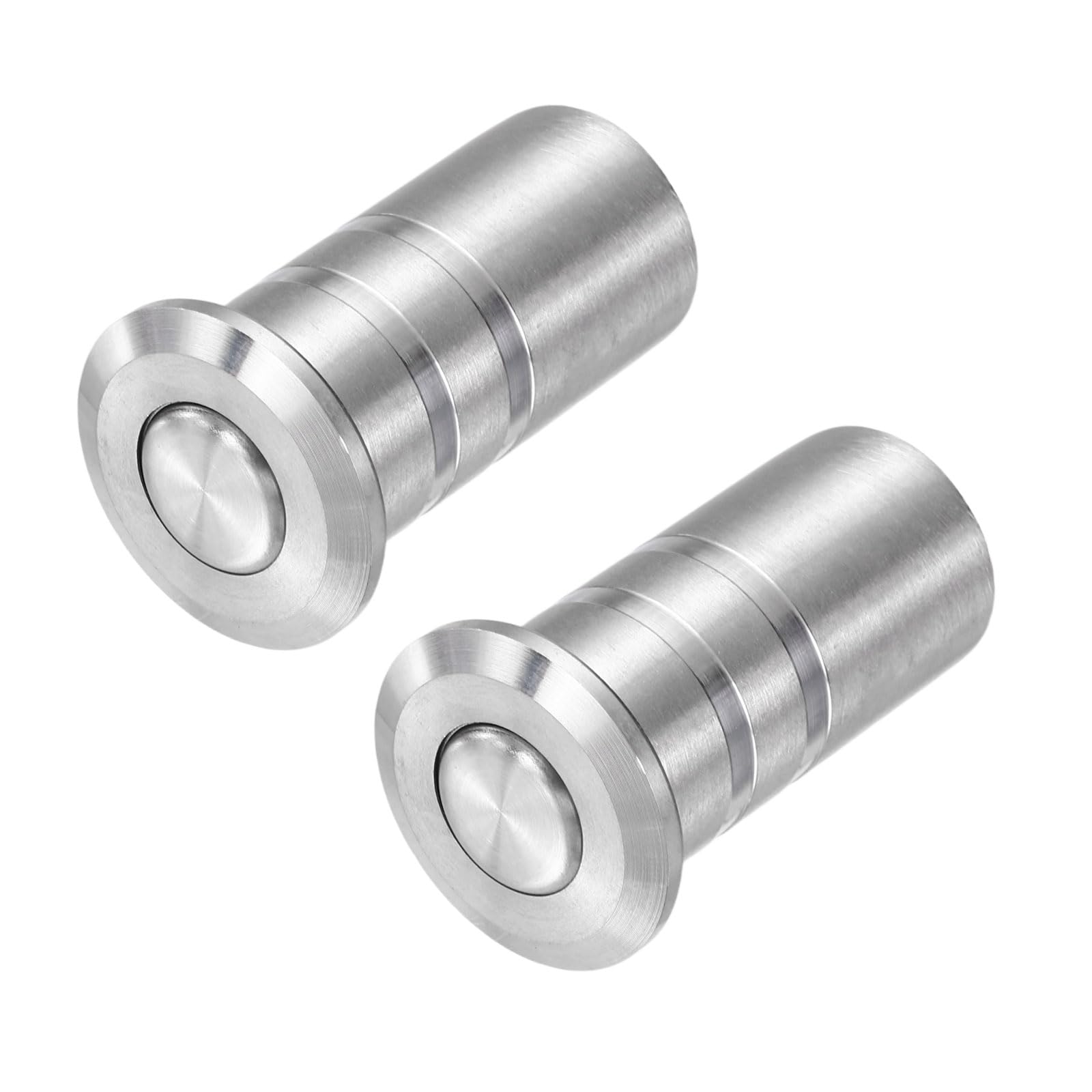 sourcing map 2PCS 10mm/0.39"Dx40mm/1.58"H Door Latch Dust Protector Silver