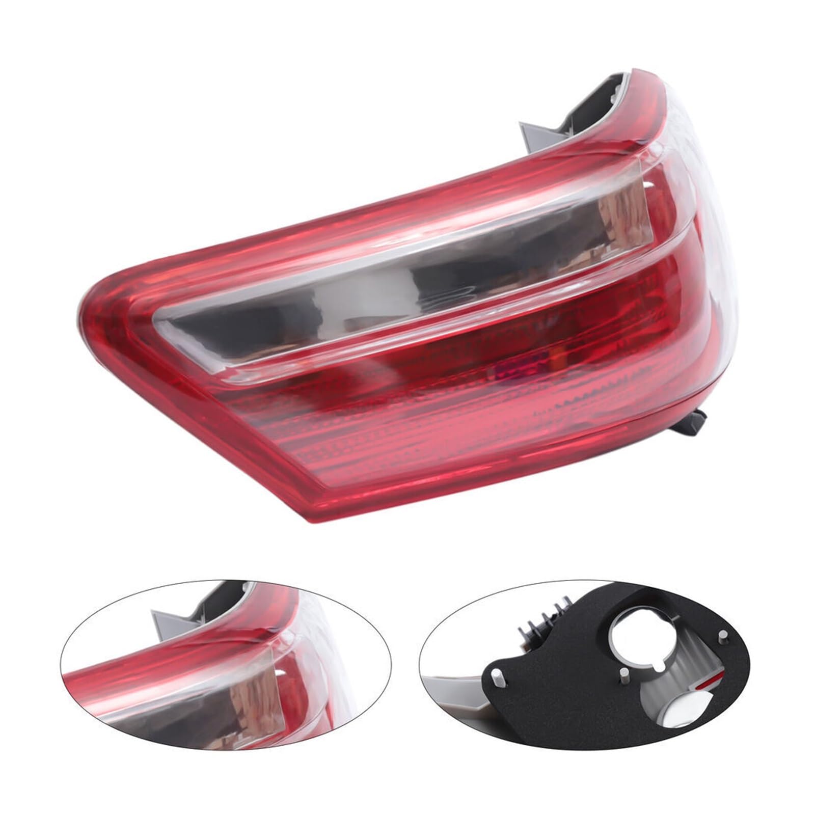 Genérico Conjunto de luz trasera Luz trasera de 12V LH Taillamp para 2007-2009 para Toyota para Camry para Base