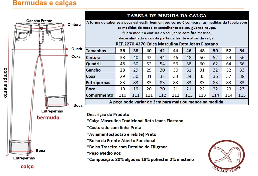 Calça Masculina Jeans Elastano GG Plus Size Malloy em promoção! Veja a oferta e mais achadinhos de Calças 8 Hoje é o melhor dia para comprar Calça Masculina Jeans Elastano GG Plus Size Malloy com aquele preço maroto! Promoção! Aproveite a oferta! 8