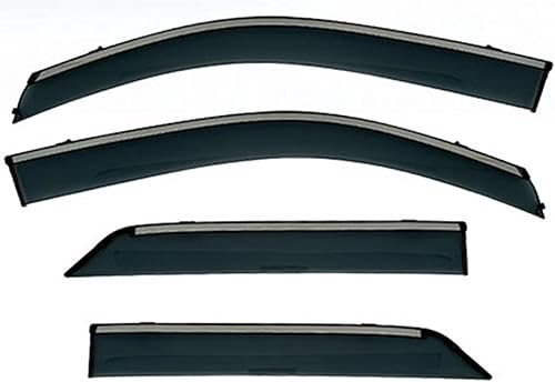 Miniatura 7 de 4 deflectores de viento para ventana lateral, sombra de montaje exterior, protectores de lluvia para Toyota Fortuner AN150/AN160 2016-2023 deflector