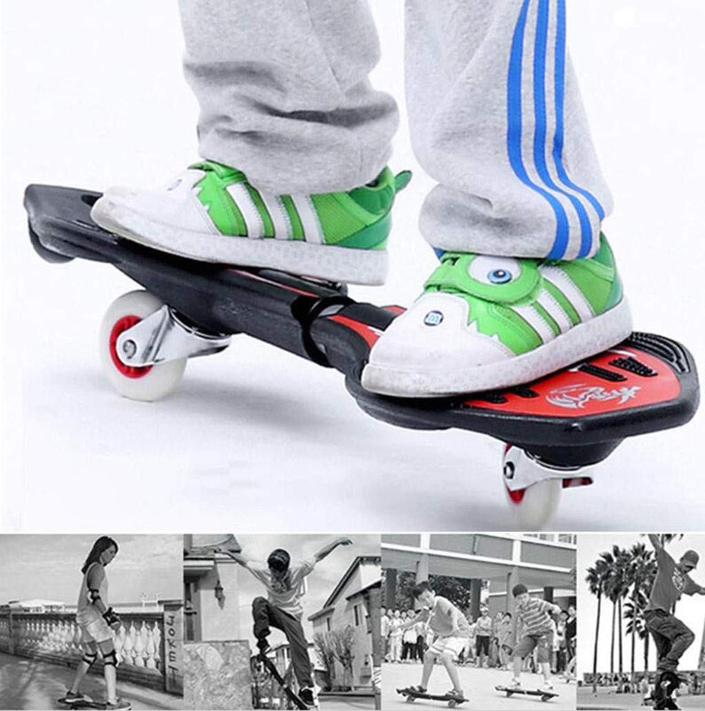 LZY YEENUO Planche à roulettes 34 "X 8" - Complète Pro Skateboard 2 Roues - Surface Anti-Skateboard, Peut Tourner Librement - avec plaques Amovibles Skateboard Beginners Skateboard Cruiser Standard
