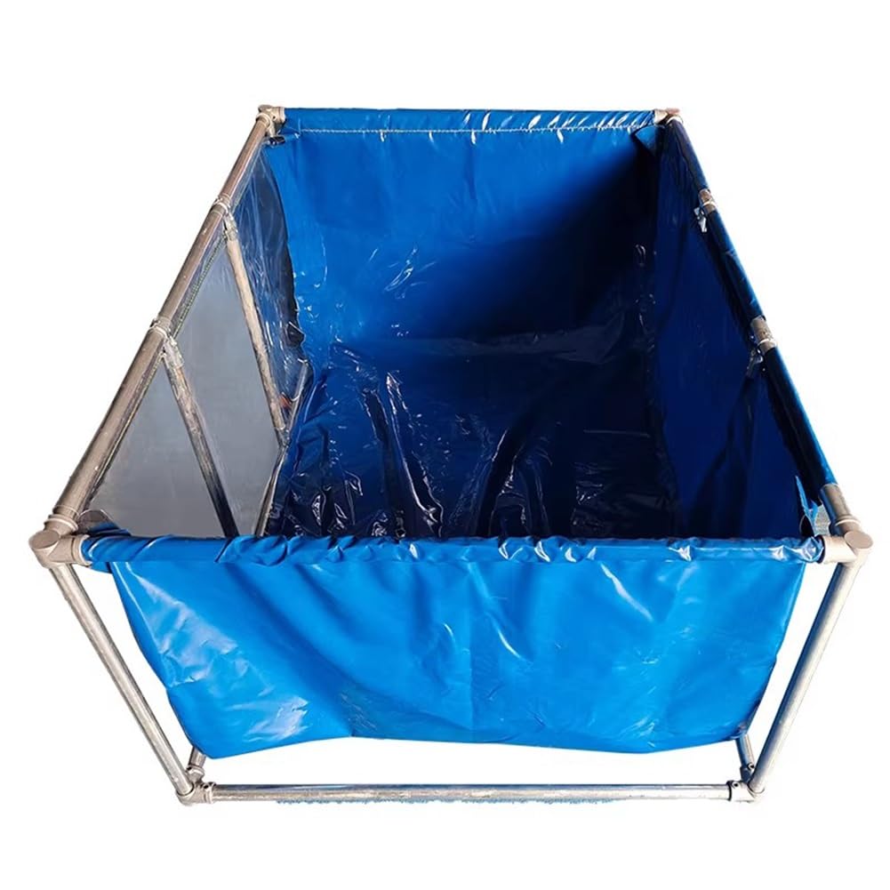 Grand aquarium portable pliable en PVC avec fenêtre transparente et valve de vidange pour une installation et un entretien faciles