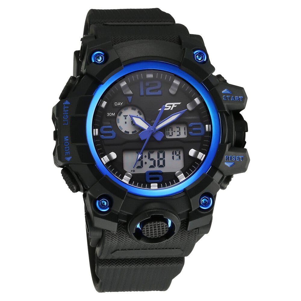 SF Sparq Ana Digi Black Dial Polyurethane Strap Watch for Men-77129PP03W (B0CSP77TT9) Amazon Price History, Amazon Price Tracker