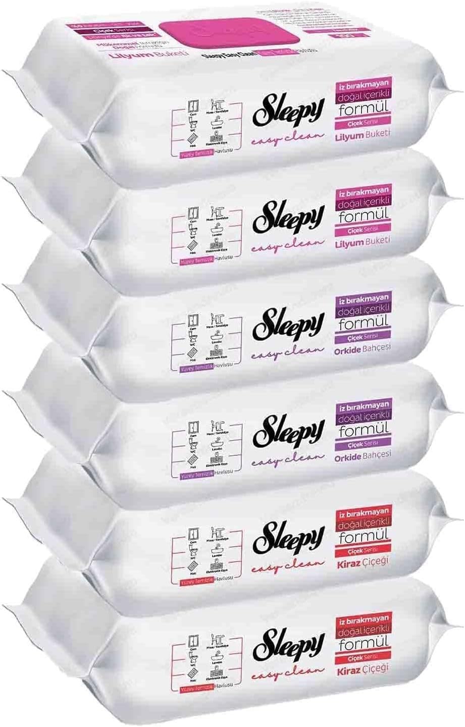Sleepy Easy Clean Mix Set composto da 1 dispositivo di rimozione super calcare, 1 soluzione superflui e 2 panni per la pulizia di casa, cucina e bagno