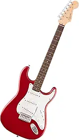 Fender Squier Debut Series Stratocaster guitarra elétrica, guitarra para iniciantes, com 2 anos de garantia, vermelho Dakota