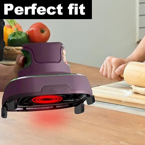 Miniatura 6 de 8 alfombrillas para freidora de aire Ninja Crispi, alfombrilla de calor de silicona cuadrúpeda portátil para freidora de aire para soporte del