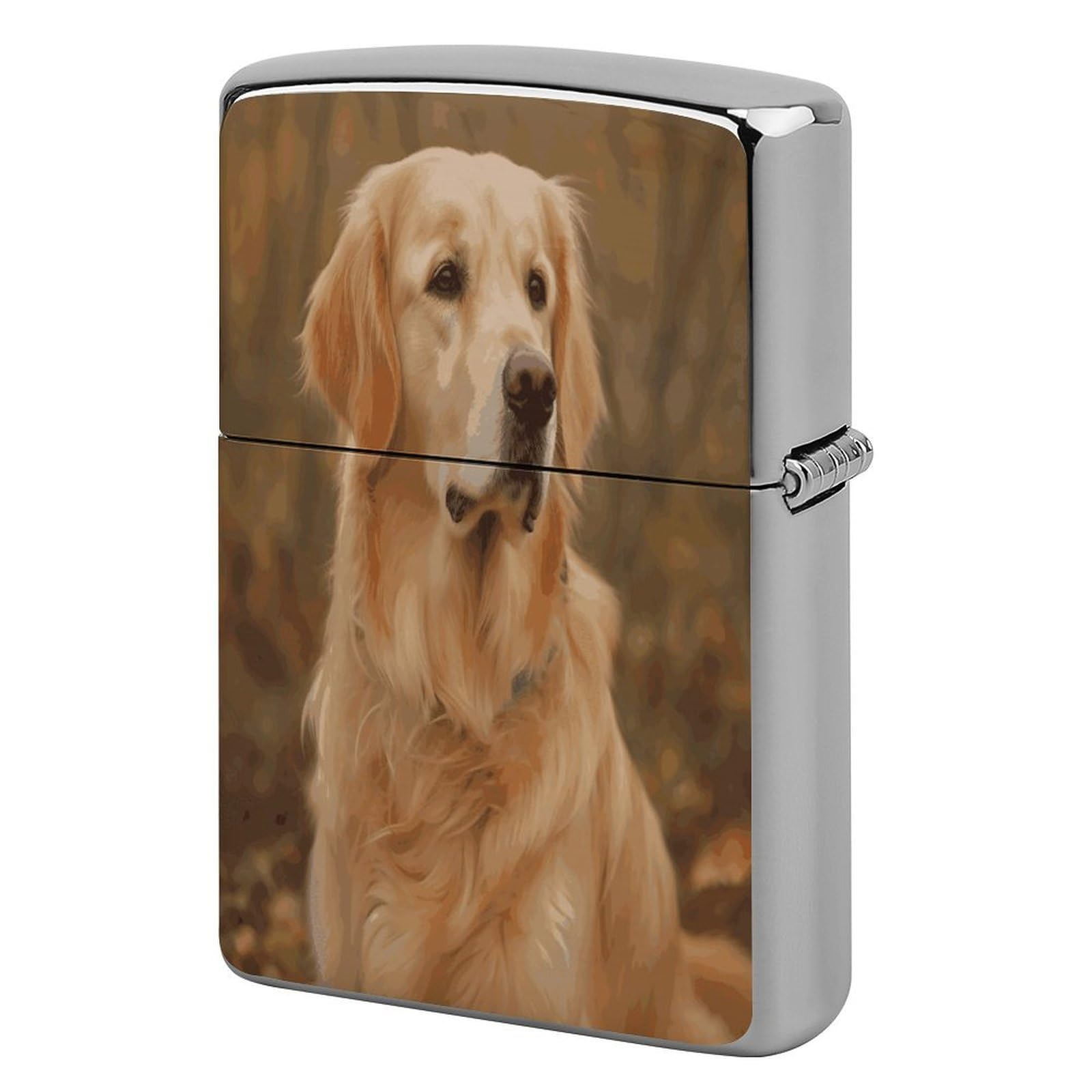 Fekiloot Style Golden Retriever Lighter Case Cover Lighter Holder