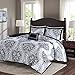 Comfort Spaces Cozy Comforter Set-Modern Casual Boho Bedding Set, Matching Sham, Decorative Pillow, Full/Queen(90