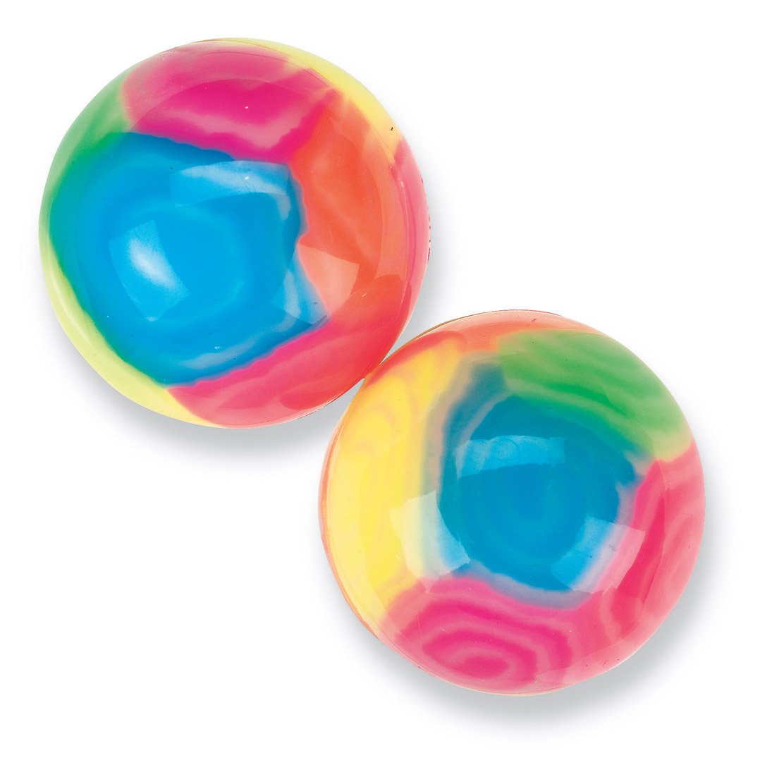 SmileMakers 42mm Giant Marble Swirl Bouncing Balls - 24 per Pack