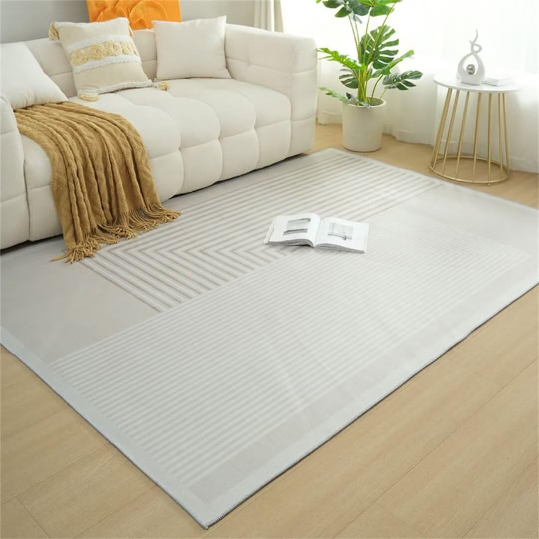 Tapis lavable en machine gris 60x90 pour chambre de fille et ado