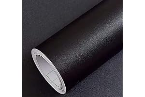 Yancorp Black Vinyl Contact Paper for Instant Cabinet Makeover