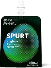 [Official] SPURT - Jelly Drink (6.3 oz (180 g) x 6 Pieces, Grapefruit Flavor, Euglena, Soft Drink, Sports Drink, Nutrition, Health Food, GABA, Protein, Mineral, Vitamin D, Calcium, Iron, Magnesium,
