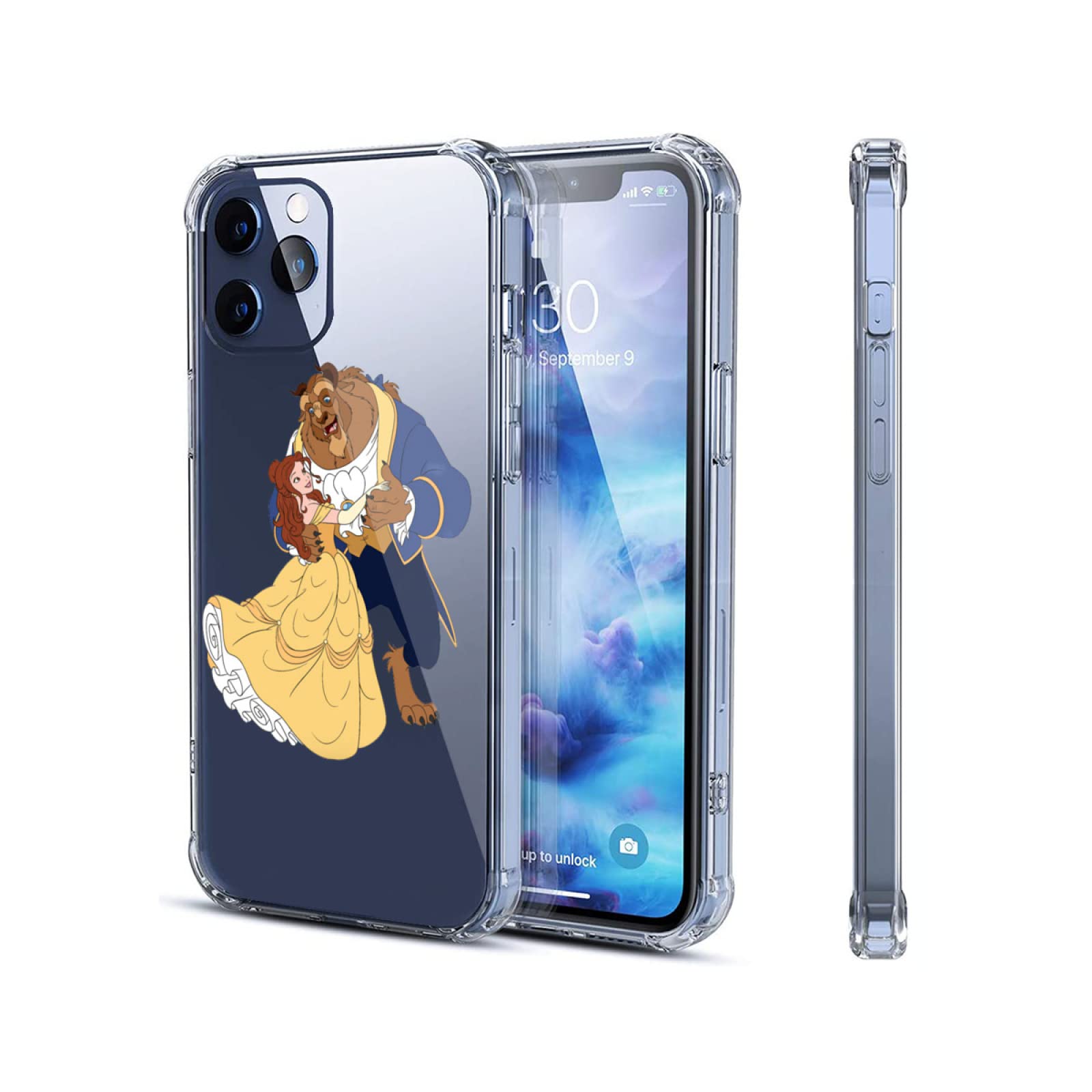 Amazon.co.jp: iPhone 12 mini ケース クリアケース 美女と野獣 