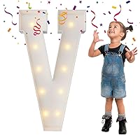 Vista 13 de 4 pies de alto, letras iluminadas con marco, letras enormes con marco, marco de globos en mosaico, letra grande para decoraciones de compromiso