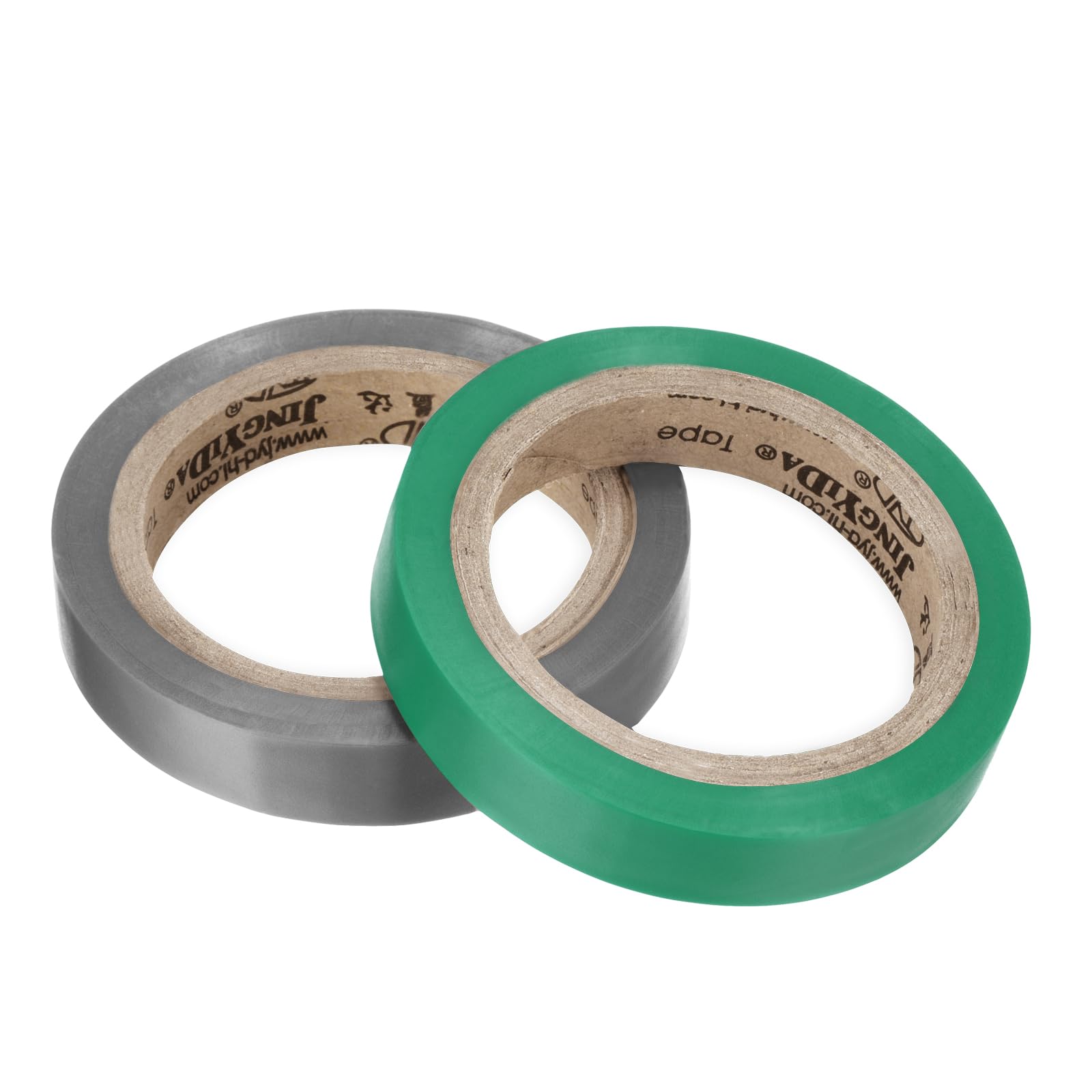 M METERXITY 2 Pack Racquet Overgrip Tape - Badminton Tennis Racket Grip Finishing Tape Wrap Tape Sticky Non-Slip, Apply to Tennis Racket (26Ft, Grey/Green)