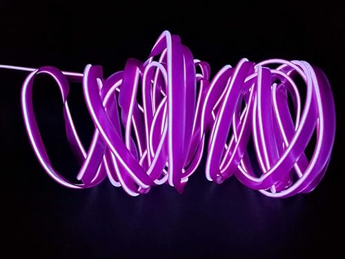 Miniatura 2 de ABALDI Luces interiores de coche El Wire - Cuerda de alambre flexible de neón de 9.8ft, luces de neón de alambre electroluminiscente, luces de neón