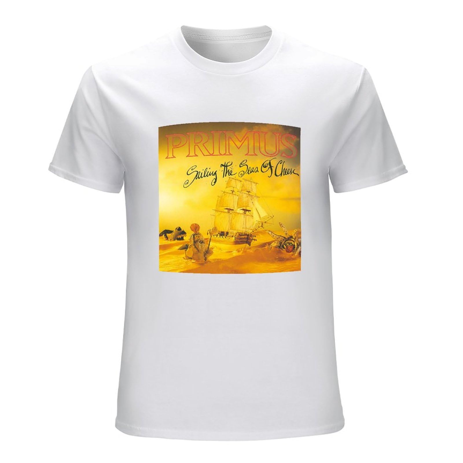 Primus Sailing The Seas of Cheese Owl Tee Shirt for Men White XL