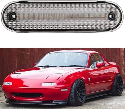 Miniatura 3 de Lentes transparentes Miata MX-5 LED Kit de luz de marcador lateral para Mazda Miata MX-5 1990-1997 y Mazda Miata MX-5 1999-2005 ámbar delantero rojo