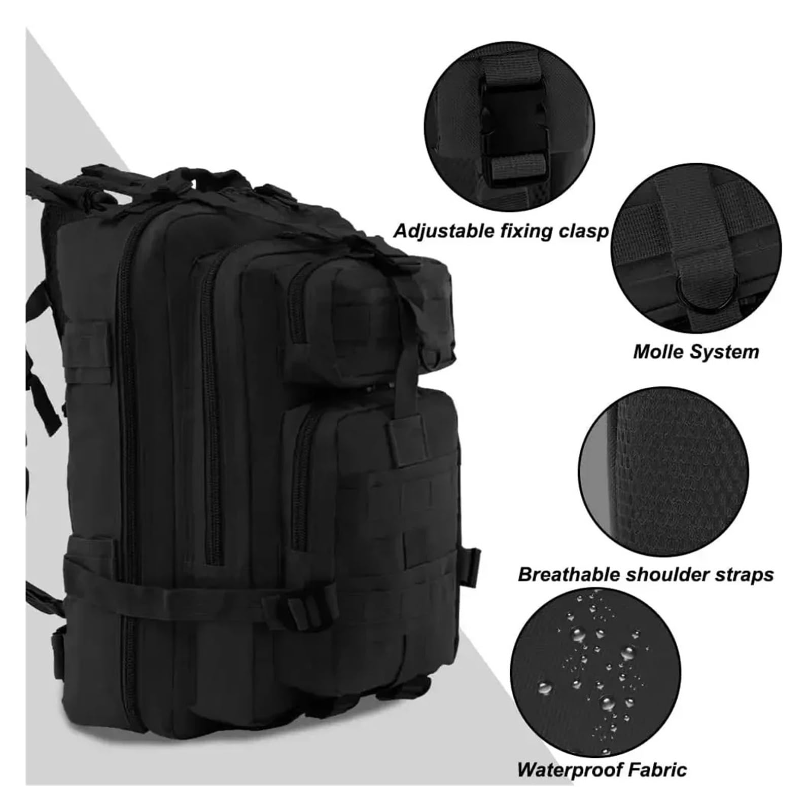 Mochila Bugout grande for senderismo al aire libre(Army green)
