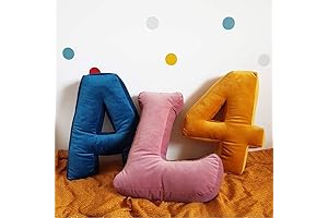 Luxurious Velvet Letter Pillow: Elevate Your Home Decor with the Letter L