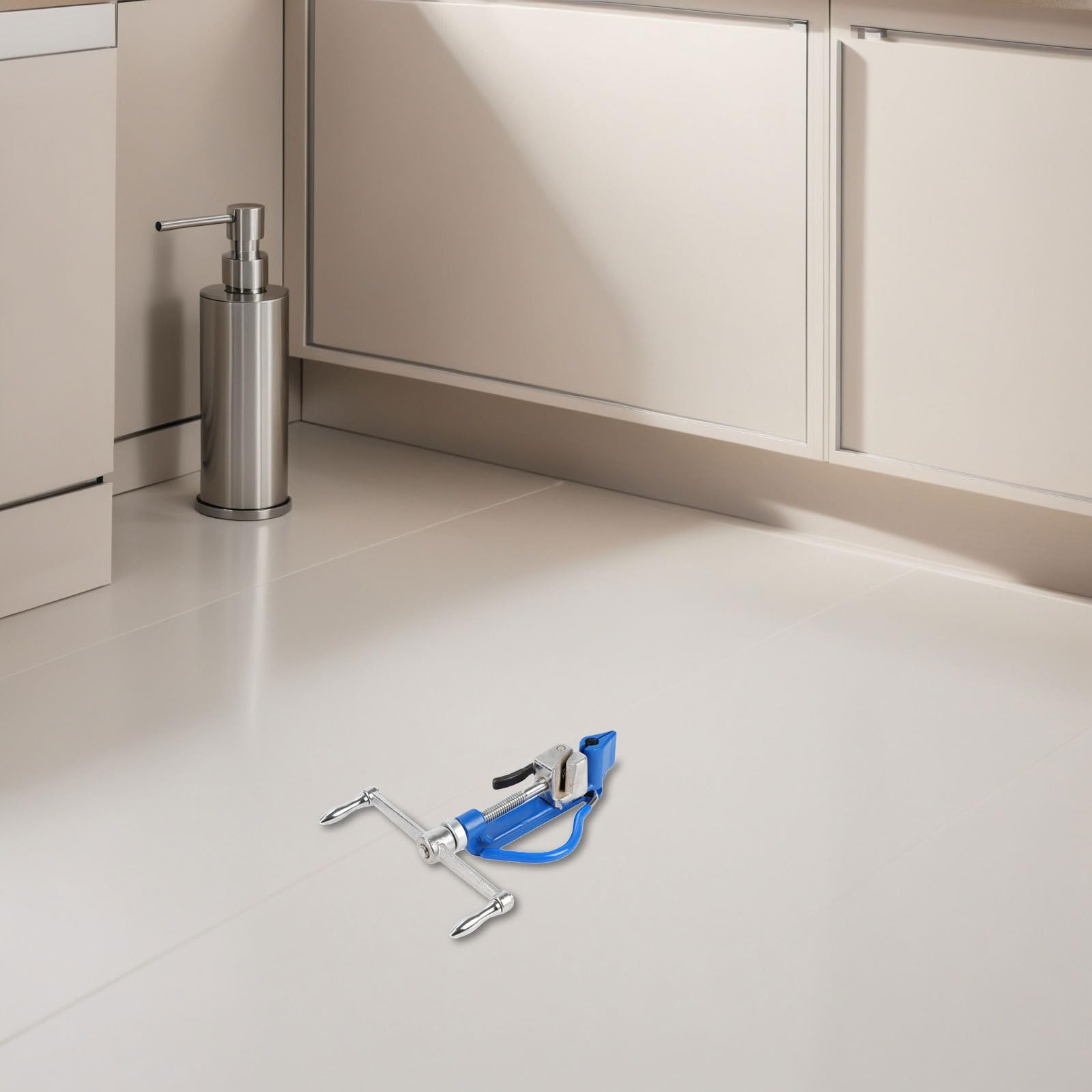 Outil de Cerclage en Acier Inoxydable Bleu avec Coupe, Serrage Manuel