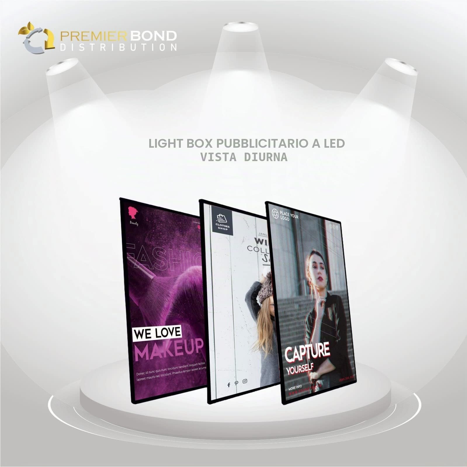 Scatola luminosa a LED formato A2 (420 x 594 mm), cornice pubblicitaria ultra sottile da parete con adattatore UK, cornice per poster in vetro temperato, lavagna retroilluminata per menù per