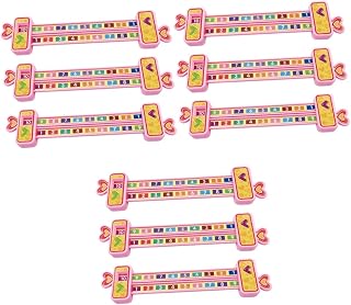 9piezas Regla Deslizante Adicional para Cálculo De Números Educativo De Matemáticas para Color Rosa Ayuda La Educación Temprana y Aprendizaje Infantil