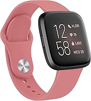 Vista 18 de AK Correas de silicona compatibles con Fitbit Versa 2, correas clásicas suaves de repuesto para reloj inteligente Fitbit Versa (azul abismo)