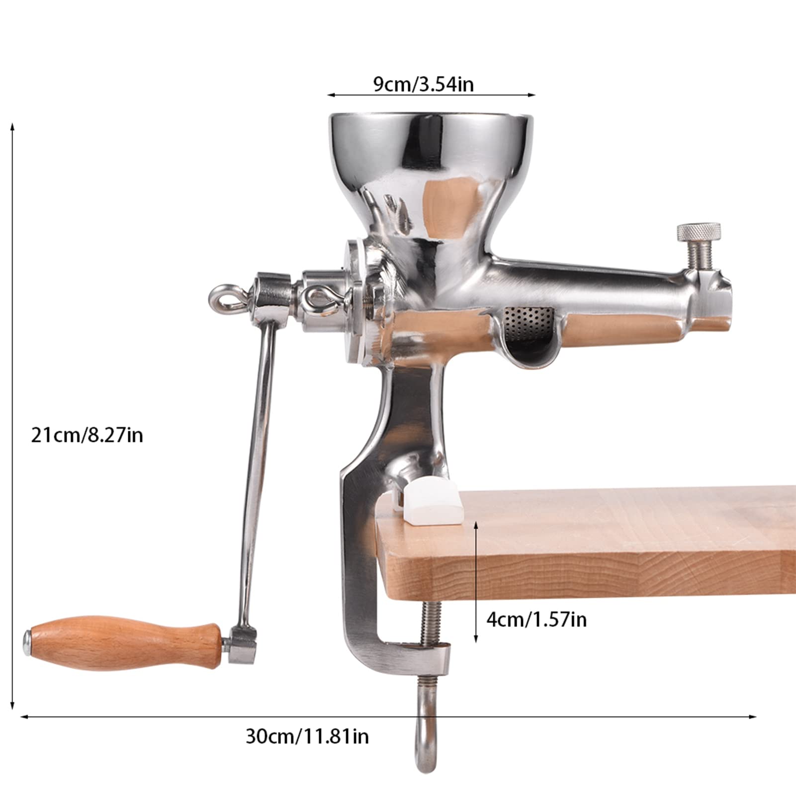 Presse-agrumes Manuel D'herbe De Blé, Presse-agrumes à Manivelle, Outil D'extraction De Jus En Acier Inoxydable Pour Gingembre, Céleri, Pomme, Raisin, Légumes