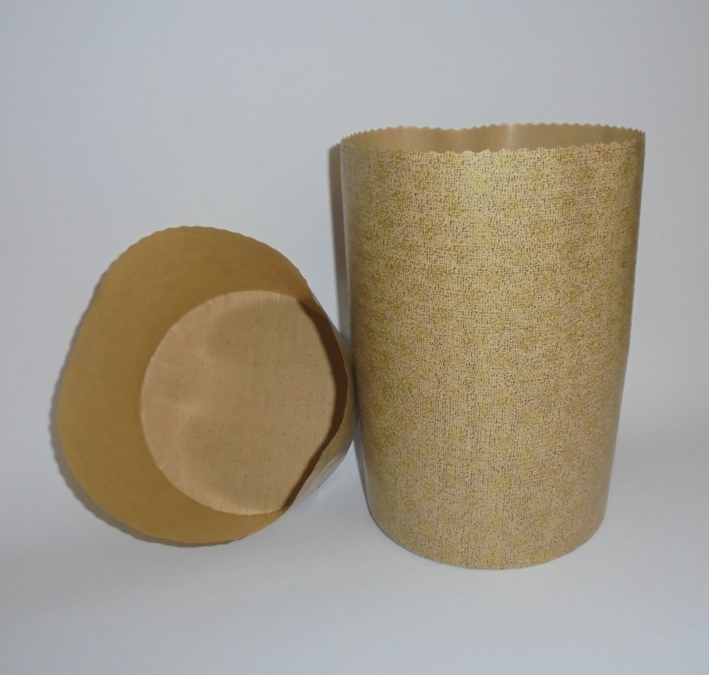 40 moldes para panettoni altos con forma de panettone, diámetro de 7 cm, altura de 5 cm, de 100 g